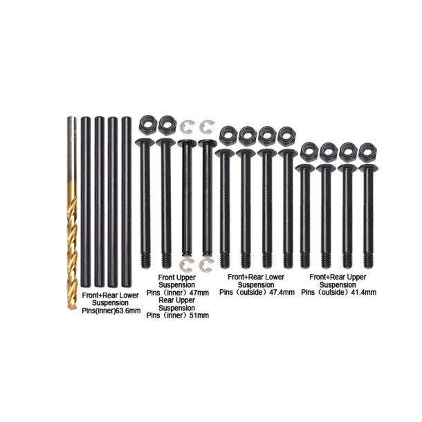 TRAXXAS 6S MAXX SLASH Medium Carbon Steel Front & Rear Suspension Pins - GPM TS5455/PIN