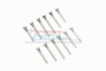 TRAXXAS MAXX MONSTER TRUCK Stainless Steel Front+Rear Suspension Screw Pin - 12pc set - GPM TXMSACC/12