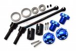 TRAXXAS MAXX WITH WIDEMAXX MONSTER TRUCK Hard Steel Front/Rear Extend CVD Shaft (110mm) With Aluminum Wheel Lock & Hex Claw - 18pc set - GPM TXMW110F/RS