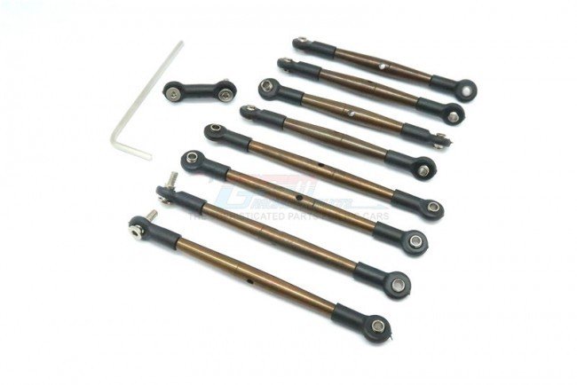 TRAXXAS 1:16 Mini E-REVO Spring Steel Completed Tie Rod - 9pcs set (For 1/16 E-REVO / Summit) - GPM ERV160/ST