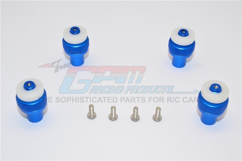 TRAXXAS SLASH 4X4 LOW-CG Aluminium Front+Rear Magnet Body Mount (Od15mm Magnet) - 1set (For 68086-21 Version) - GPM SLA201FRLCG