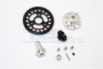 TRAXXAS SLASH 4X4 LOW-CG Aluminium Gear Adapter With Steel 32 Pitch 56T Spur Gear & 19T Motor Gear - 1set (For 68086-21 Version) - GPM SLA155619TLG