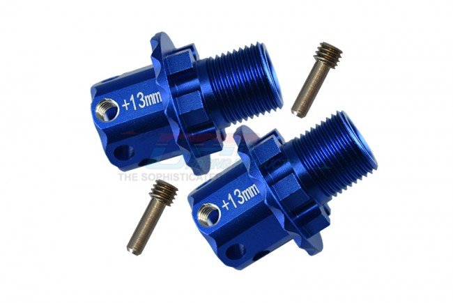 TRAXXAS SLEDGE MONSTER TRUCK Aluminum 13mm Hex Adapters - 4pc set - GPM SLE010/+13MM