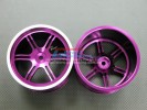 TRAXXAS 1/10 T-Maxx Monster Truck (Wheels) Alloy Front+Rear Wheel set (Sinkage 6 Star) - 1pr set - GPM TMX10052