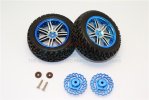 TRAXXAS TETON Aluminum Rear Brake Disk+ 5.5mm Thick + Wheels & Tires - 8pc set - GPM TET010AD55RA