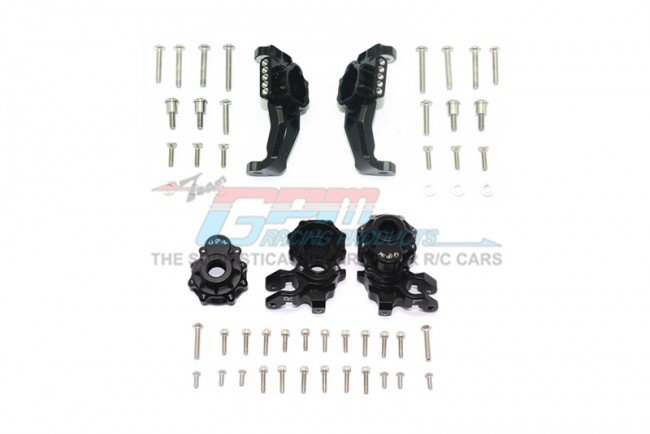 TRAXXAS TRX4 TRAIL CRAWLER Aluminum Adjustable Front C Hub+Front Knuckle Arms - 56pc set - GPM TRX419A21