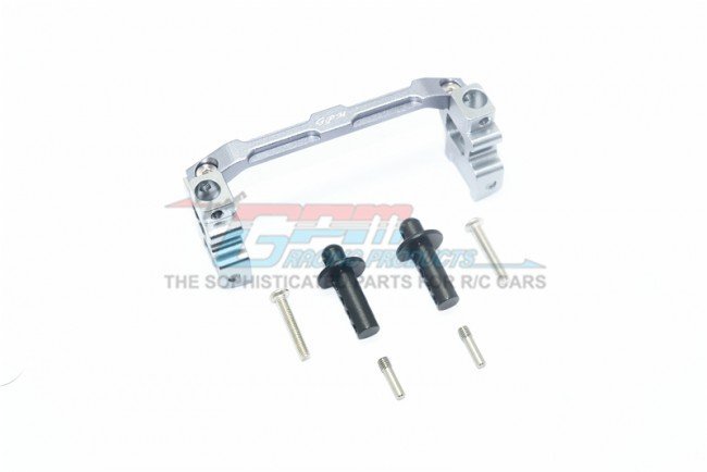 GPM Set Porta Carrozzeria Regolabile In Alluminio Per Traxxas TRX-4 – 7 Pezzi, Colore Blu, Per Defender/Bronco