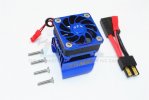 TRAXXAS TRX4 TRAIL CRAWLER  Aluminum 35mm Motor Heat Sink With Cooling Fan - 9pc set - GPM TRX4018FAN