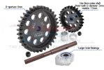 TRAXXAS XRT 8S 40CR Carbon Steel M1.5 Spur Gear 33T + Motor Gear 25T - GPM TXM2533TS