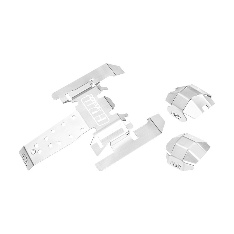 VANQUISH H10 OPTIC YOKOHAMA Stainless Steel Chassis Skid Kit Thick 1mm - GPM H10333