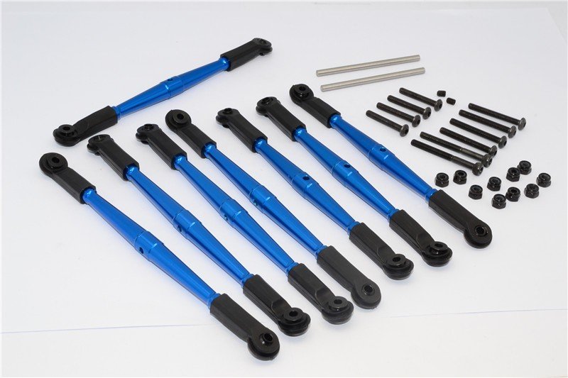 Vaterra 1/10 K-5 Blazer Ascender Aluminium Front+Rear Anti-thread Tie Rod For 308mm Wheelbase - 8pcs set - GPM K5160/308