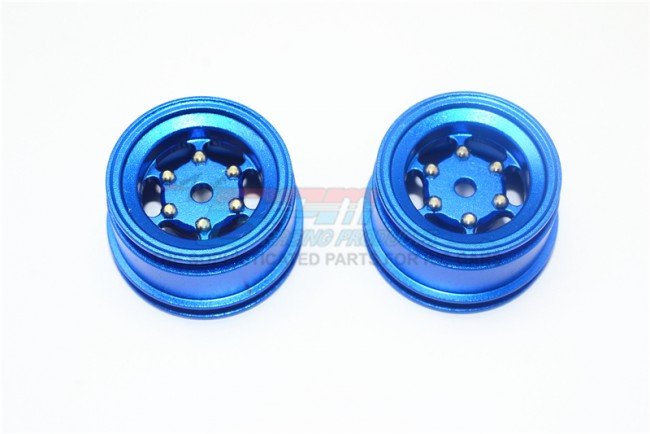 X-RIDER 1/8 FLAMINGO Aluminum +2mm 6 Lug Rear Rim -2pc set - GPM FL8894W/+2MM