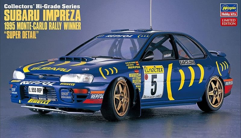 Hasegawa 51151 - 1/24 Subaru Impreza 1995 Monte-Carlo Rally Winner \'Super Detail\' Collectors Hi-Grade Series CH51