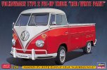 Hasegawa 20556 - 1/24 Volkswagen Type 2 Pic-up Truck Red/White Paint