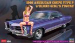 Hasegawa SP424 - 1/24 1966 American Coupe Type P w/Blond Girl's Figure 52224