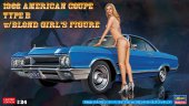 Hasegawa SP413 - 1/24 1966 American Coupe Type B With Blond Girl's Figure 52213
