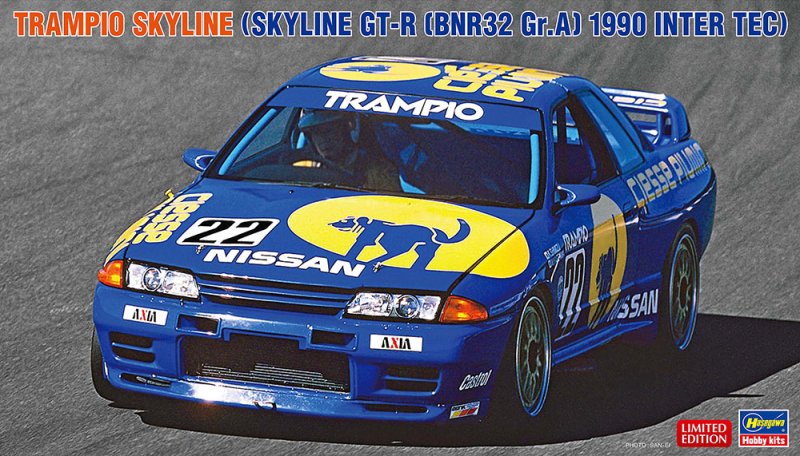 Hasegawa 20791 - 1/24 Trampio Nissan R32 Skyline GT-R BNR32 Gr.A 1990 Inter TEC Car #22