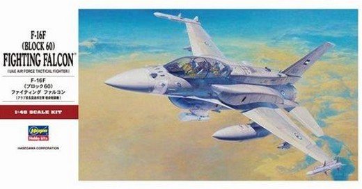 Hasegawa 07244 - 1/48 PT-44 F-16F (Block 60) Fighting Falcon (UAE Air Force Tactical Fighter)