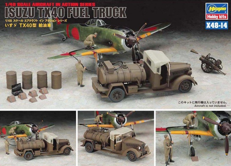 Hasegawa 36114 - 1/48 X48-14 Isuzu TX40 Fuel Truck