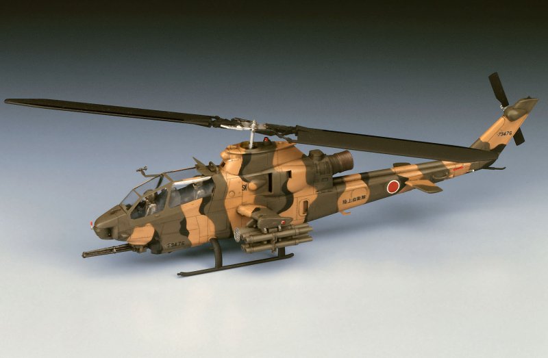 ハセガワ　Hasegawa Doctor Heli 3 Kit Set 1/72 Hasegawa E4 1/72 Scale Model Attack Helicopter Kit JGSDF AH-1S