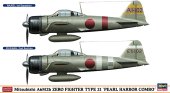 Hasegawa 01942 - 1/72 Mitsubishi A6M2b Zero Fighter Type 21 Pearl Harbor Combo
