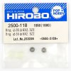 HIROBO 2500-118 BALL BEARING 3 X 6 X 2.5 MM 2PCS #63ZZ #2500118