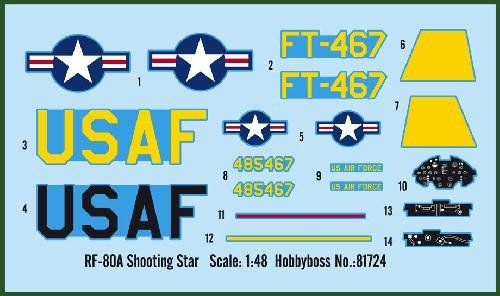 HobbyBoss 1/48 RF-80A Shooting Star # 81724