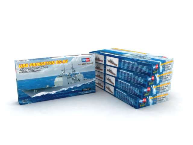 Maquette Bateau USS Princeton CG-59 Hobby Boss 1/1250 - Kit Plastique Neuf
