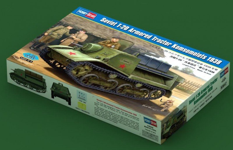 Soviet T-20 Armored Tractor Komsomolets 1940 1:35 Hobby Boss 83848 Modellbau