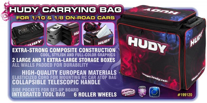 h*s様 HUDY 199120# 1/10 & 1/8 Carrying Ba HUDY 1/10 & 1/8 CARRYING BAG + TOOL BAG - HUDY - 199120