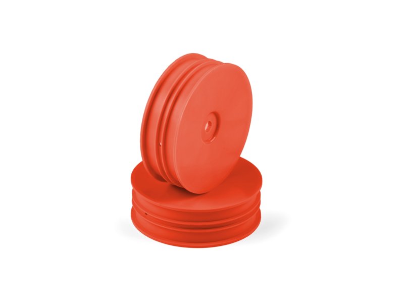 HUDY 803220-O 1/10 OFF-ROAD Wheel - 2WD - Front - Narrow - Orange (2)