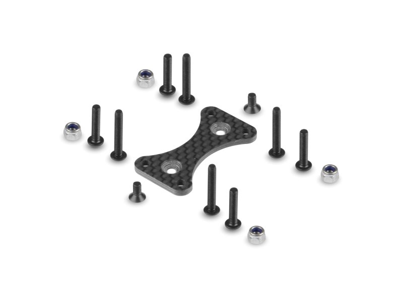 HUDY 293191 - Carbon Dual Side FAN Extension FOR Aluminium Dual Motor FAN Mount