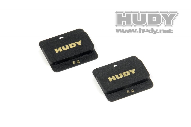 HUDY 293091 - LIPO CHASSIS BALANCING WEIGHTS 6g - LOW CG (2)