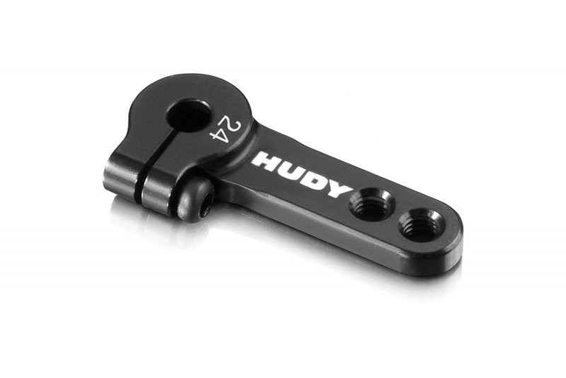 HUDY 293405 - Aluminium Clamp Servo Horn - Hitec - 2-HOLE - 24T