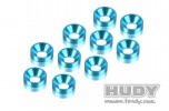 HUDY 296510-b - Aluminium Countersunk Shim - Blue (10)