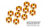 HUDY 296510-o - Aluminium Countersunk Shim - Orange (10)