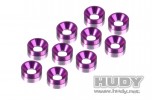 HUDY 296510-v - Aluminium Countersunk Shim - Violet (10)
