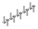 HUDY 903312-T Titanium Flat Head Screw M3x12 (10)