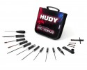 HUDY 190003 - Set Of Tools + Carrying Bag - For 1/8 Off-Road Cars