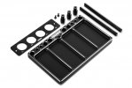 HUDY 109802 Aluminium Tray FOR 1/8 OFF-ROAD Differential & Shocks
