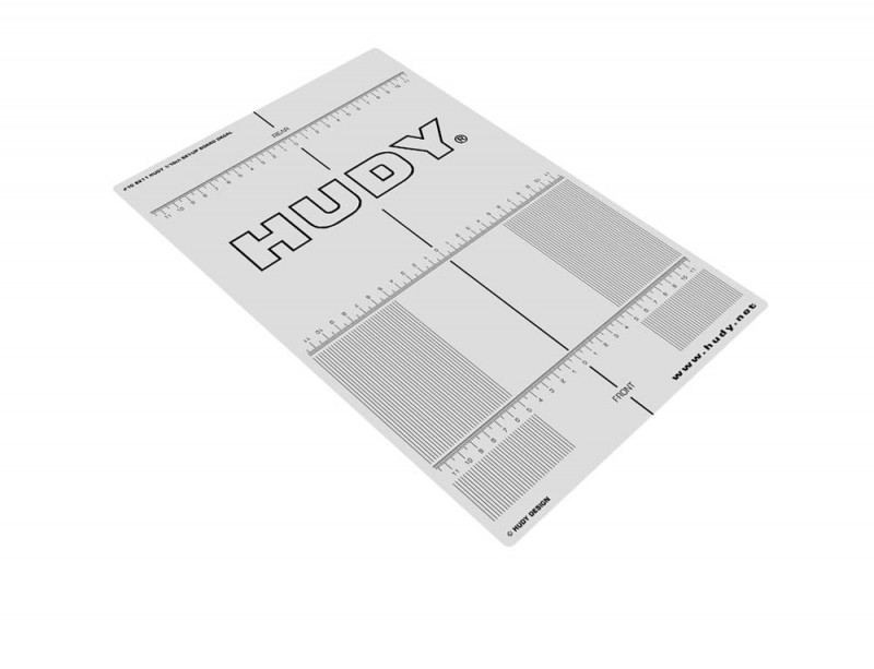 HUDY 108211 - HUDY Plastic Set-Up Board Decal For 1/10