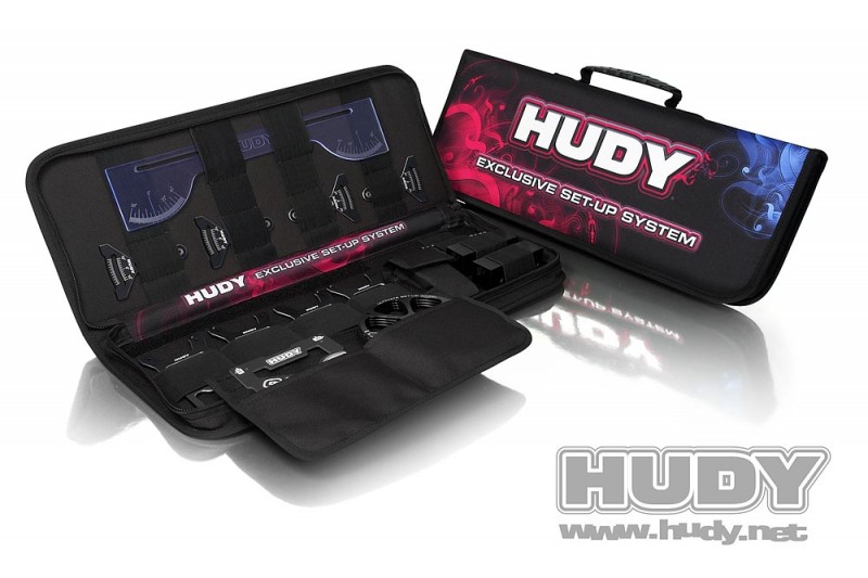 HUDY 108856 - Complete Set Of Set-Up Tools + Carrying Bag - For 1/8 Off-Road Cars