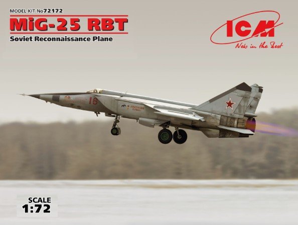 ICM 72172 - 1/72 MiG-25 RBT, Soviet Reconnaissance Plane
