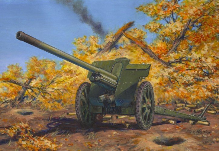 ICM 35702 - 1/35 76.2 mm F-22 Wwii Soviet Divisional Gun