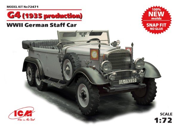 ICM 72471 - 1/72 G4 (1935 production), Wwii German Staff Car