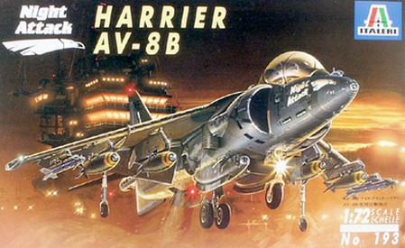 Italeri 0193 - 1/72 AV-8B Night Attack Harrier