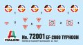 alt="Italeri 72001 - 1/72 EF-2000 Typhoon Model Set" title="Italeri 72001 - 1/72 EF-2000 Typhoon Model Set"