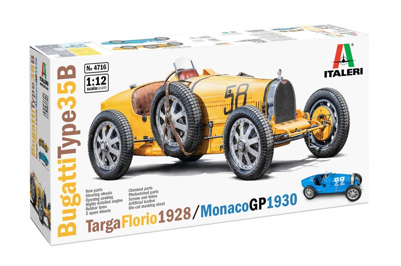 Italeri 4716 - 1/12 Bugatti Type 35B Targa Florio \'28/Monaco GP \'30