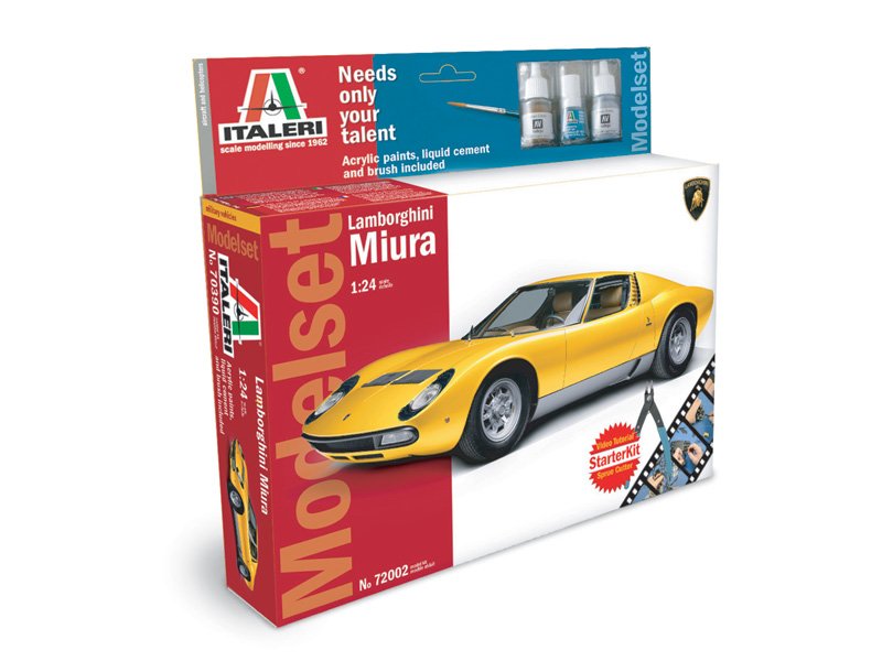 Italeri 72002 - 1/24 Model Set: Lamborghini Miura