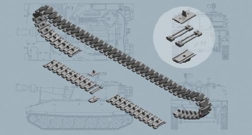 Italeri 6515 - 1/35 T-136 Tracks For M108/M109 Sedries